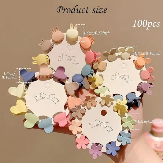50 Pcs Baby Hair Clips for Girls, Colorful Hair Accessories Set for Kids, Mixed Designs for Styling, Birthdays and Special Occasions
